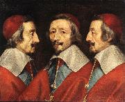 CERUTI, Giacomo Triple Portrait of Richelieu kjj Norge oil painting reproduction
